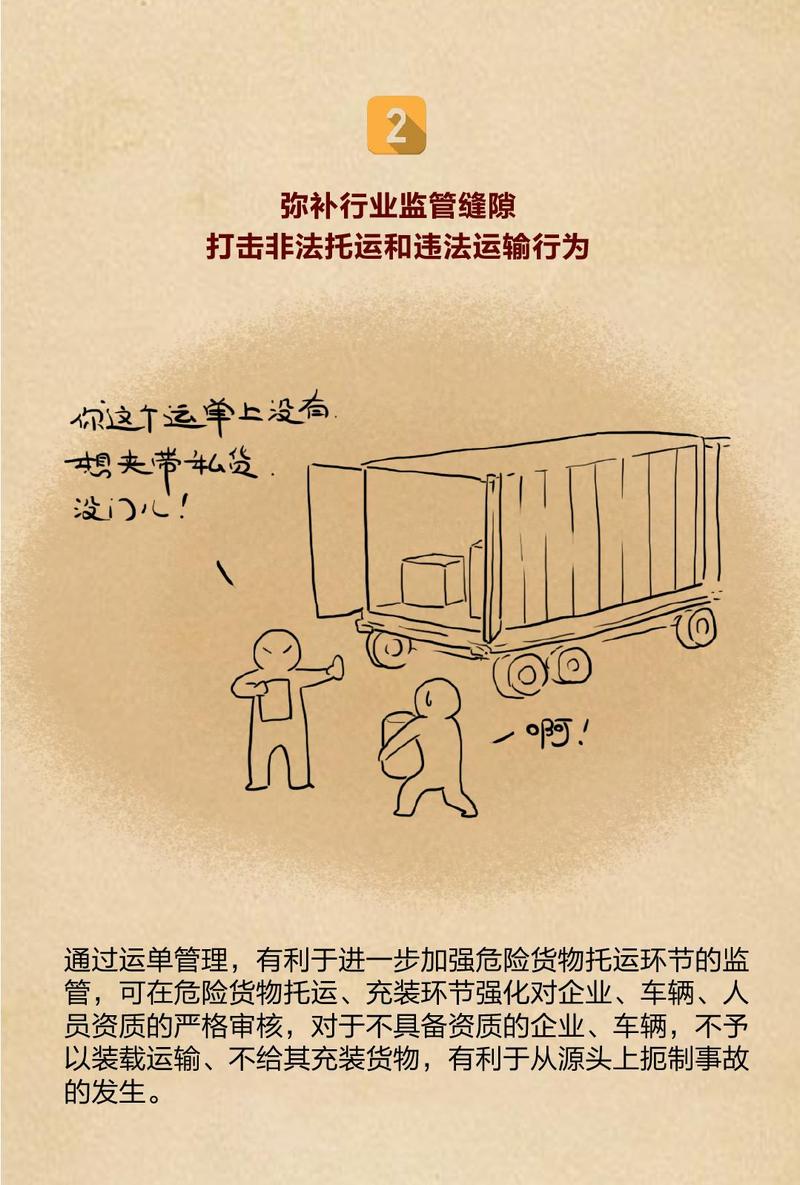 一張危險貨物道路運輸運單的使命